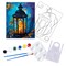"Autumn Lantern" DIY Canvas Art Kit, Adult Beginner, Acrylic Paint Size 11x14 inch